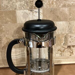 Bodum Stainless Steel /black , 40 oz French coffee Press, used